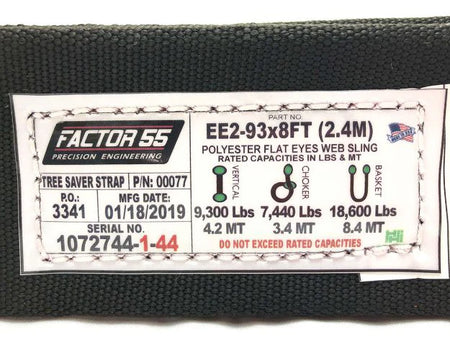 Factor 55 Tree Saver Strap (8FT x 3IN)