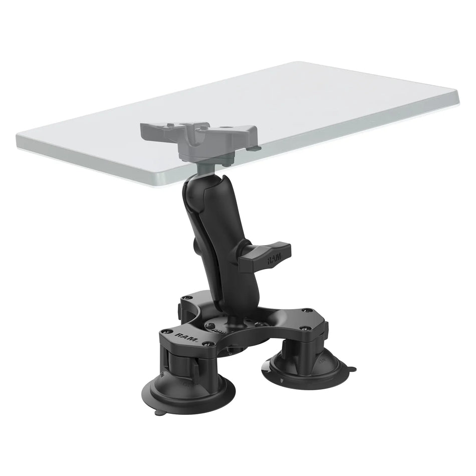 RAM Twist-Lock Triple Suction Heavy Duty Mount for Starlink Mini