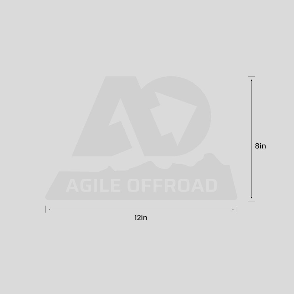 Agile Offroad Decal 12x8 - Black