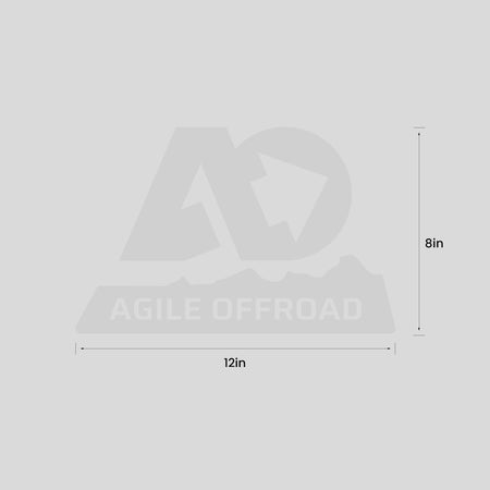 Agile Offroad Decal 12x8 - Black