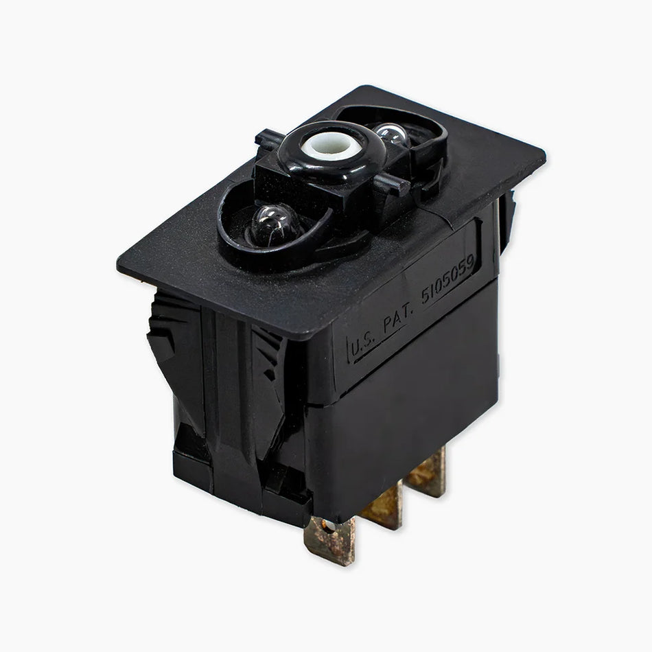 Dual Amber LED Illuminated Rocker Switch-4 Terminals by Agile Offroad