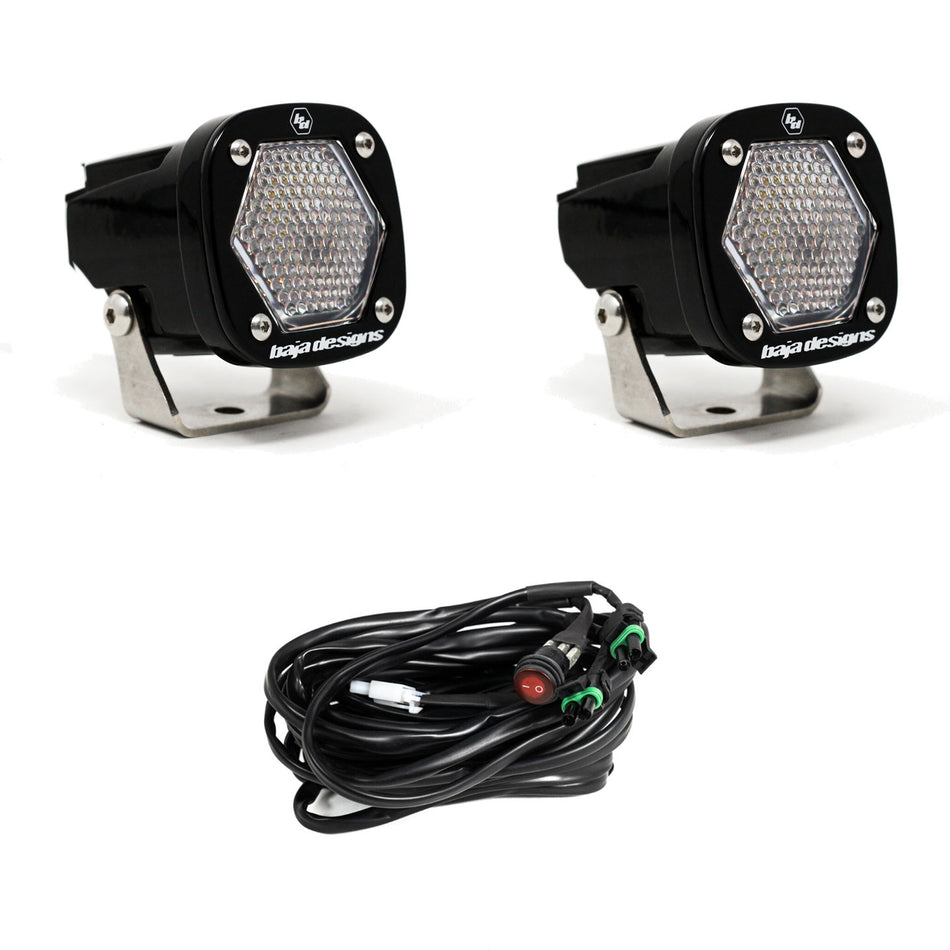 Baja Designs S1 Black LED Auxiliary Light Pod Pair by Agile Offroad