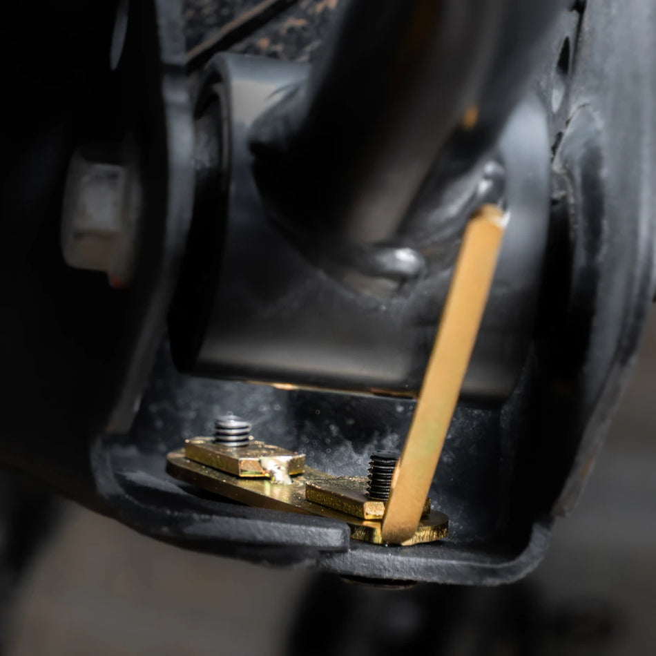 Grenadier Rear Control Arm Skid Plates installed
