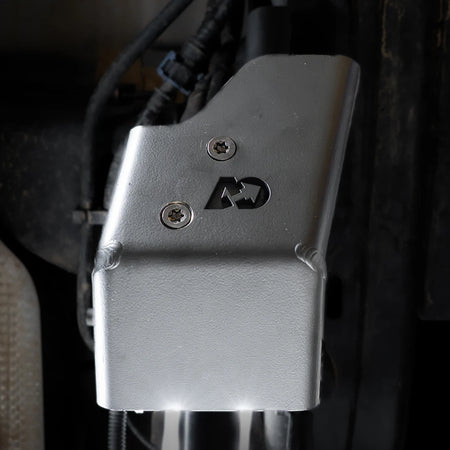 Grenadier Rear Control Arm Skid Plates installed