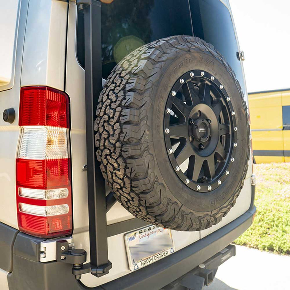 Rear Door Tire Carrier for 2007-18 NCV3 Sprinter by Agile Offroad