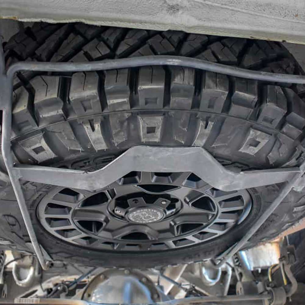 Oversized Spare Tire Basket Brackets for Sprinter by Agile Offroad