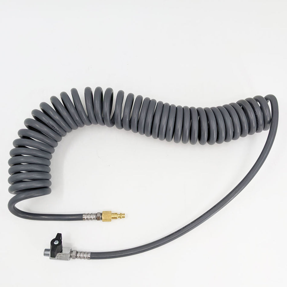 Recoil Air Hose With Ball Valve by Agile Offroad