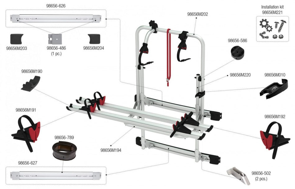 Fiamma Bike Rack for Mercedes Sprinter by Agile Offroad