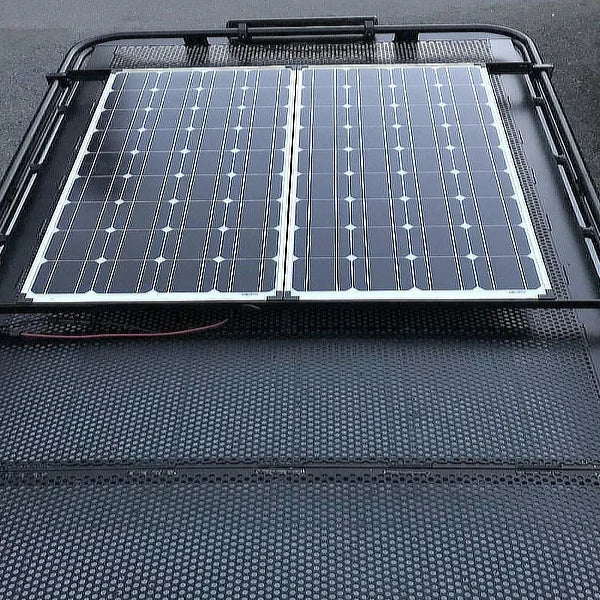 Adjustable Solar Panel Mount Roof Rack Standard Height by Agile Offroad