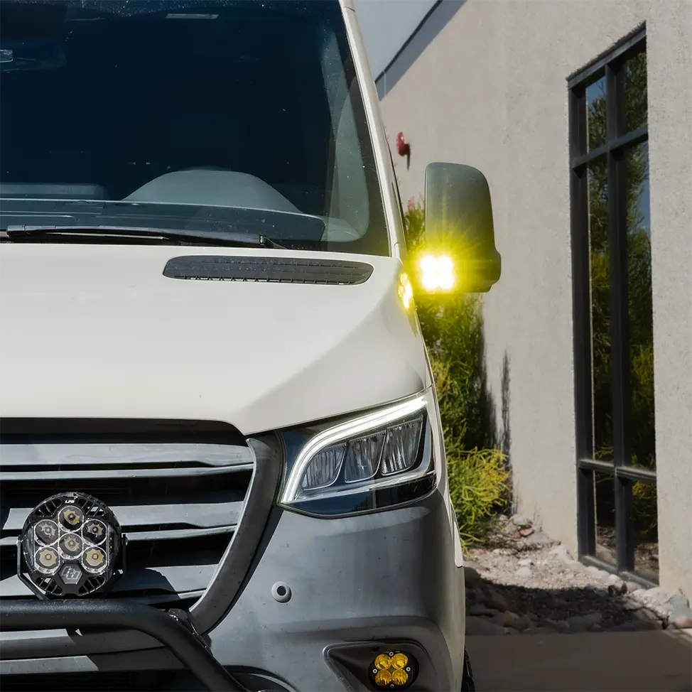 Baja Designs Mirror Light Kit for Mercedes-Benz Sprinter 2019+ by Agile Offroad