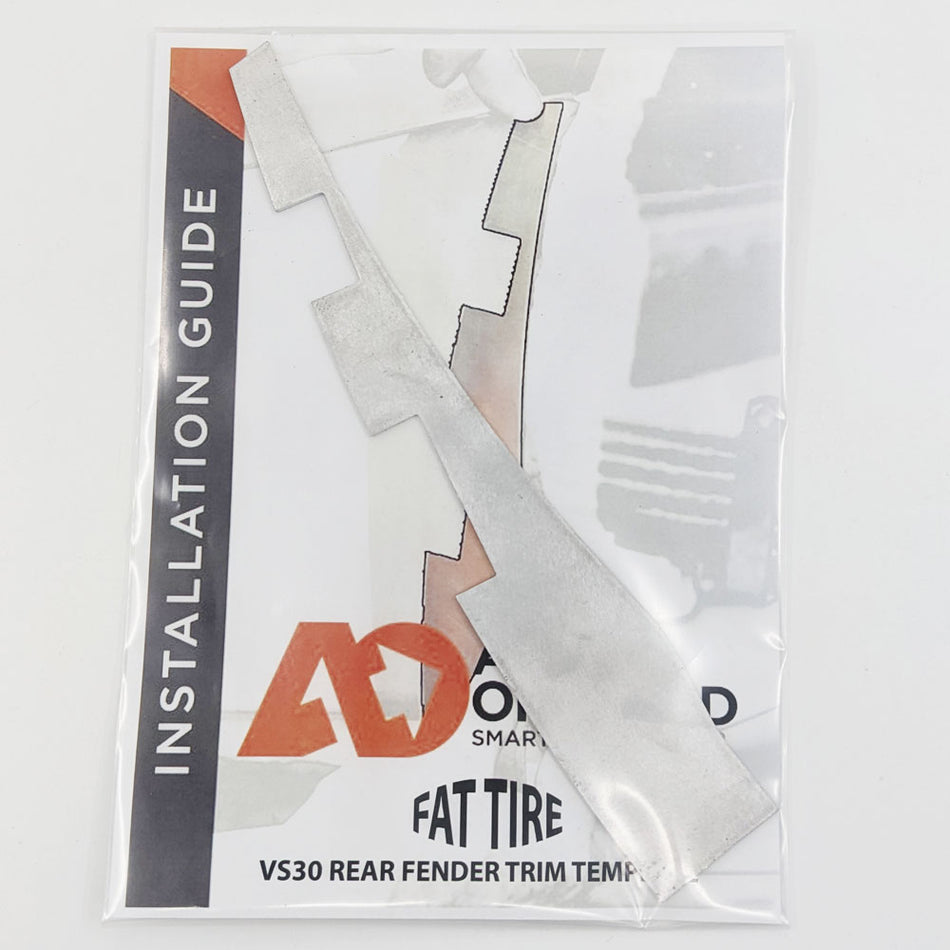 Fat Tire Rear Fender Trim Template for VS30 Sprinter by Agile Offroad