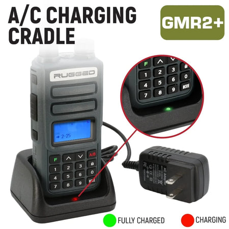 Rugged Radios GMR2 PLUS - GMRS and FRS Two Way Handheld Radio